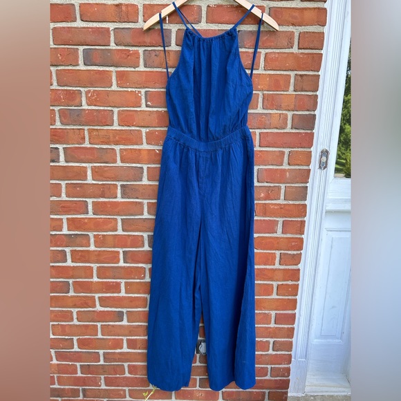 Aerie Halter Slit Tassel Jumpsuit - Picture 4 of 7